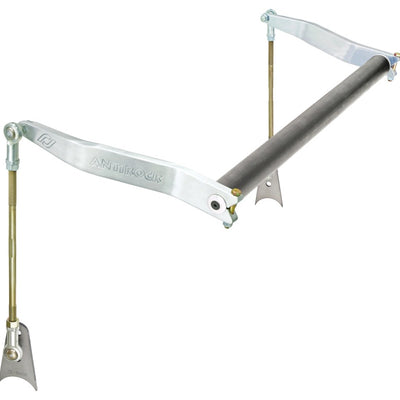 RockJock Antirock Sway Bar Kit Universal 45in Bar 15in Bent Aluminum Arms