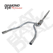 Diamond Eye KIT 3in Catback DUAL SS: DODGE 1500 2009-12 HEMI