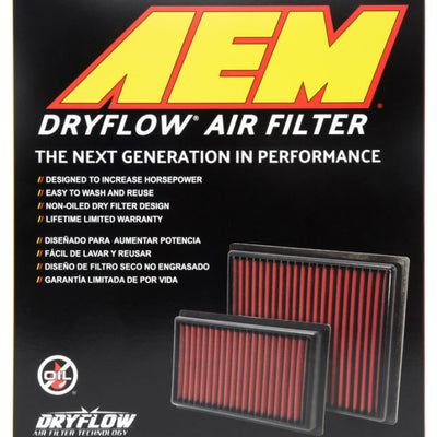 AEM 08-10 F150/250/350 / 07-10 Expedition 10.5in O/S L x 9.875in O/S W x 2.188in H DryFlow Filter