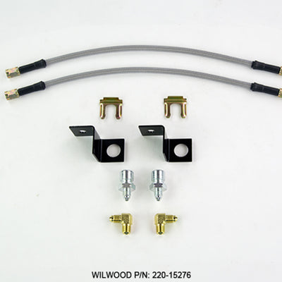 Wilwood Flexline Kit 14 inch -3 M10-1.5 IF 1/8 NPT 90 Degree