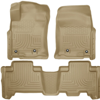 Husky Liners 2013 Toyota 4Runner WeatherBeater Tan Front & 2nd Seat Floor Liners