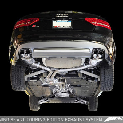 AWE Tuning Audi B8 S5 4.2L Touring Edition Exhaust System - Diamond Black Tips