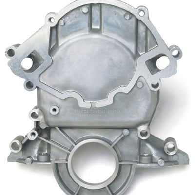Edelbrock Timing Cover Alum S/B Ford 86-93 5 0L 88 Up 351-W w/ Reverse Rot Water Pump