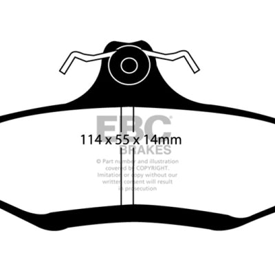EBC 99+ Daewoo Leganza 2.2 Redstuff Rear Brake Pads