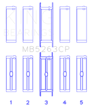 King Engine Bearings 00-03 Ford F-650/F-750 T444E (Size STD) Crankshaft Main Bearing Set