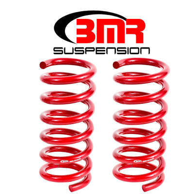 BMR 15-17 S550 Mustang Rear Performance Version Lowering Springs - Red