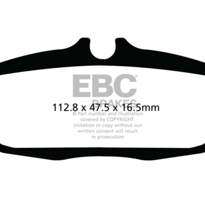 EBC 12 Ford Mustang 5.8 Supercharged (GT500) Shelby Ultimax2 Rear Brake Pads