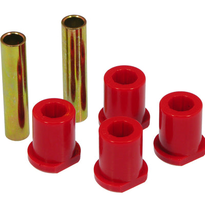 Prothane 80-97 Ford Truck 2/4wd (w/ Molded Shackles) Rear Frame Shackle Bushings - Red