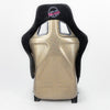 NRG FRP Bucket Seat ULTRA Edition - Large (Black Alcantara/Gold Glitter Back)