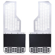 Putco 17-20 Ford SuperDuty Dually - (Fits Rear) - Set of 2 Mud Skins - Brushed SS w/ Hex Shield