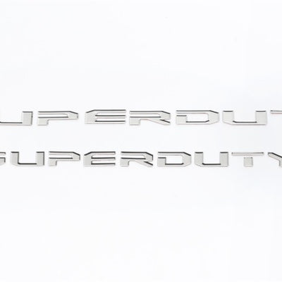 Putco 17-19 Ford SUPERDUTY Letters (Stamped/Stainless Steel) Tailgate/Rear