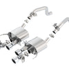 Borla 14-15 Chevy Corvette C7 6.2L RWD w/AFM &NPP S-Type Dual Round Rolled Center Rear Exit Exhaust