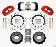 Wilwood Narrow Superlite 6R Front Hat Kit 14.00in Drilled Red 84-87 Corvette C4