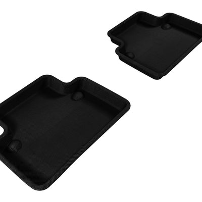 3D MAXpider 2004-2012 Volvo S40 Kagu 2nd Row Floormats - Black