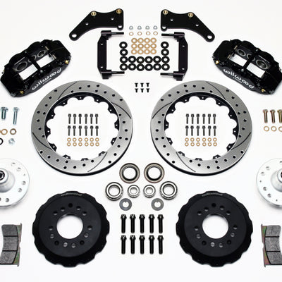 Wilwood Narrow Superlite 6R Front Hub Kit 12.88in Drilled Large GM 57-70 Drop Spindle