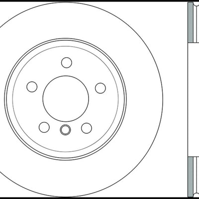 StopTech 11-15 BMW 535i/535xi/ 12-15 640i Front Left Drilled Sport Brake Rotor