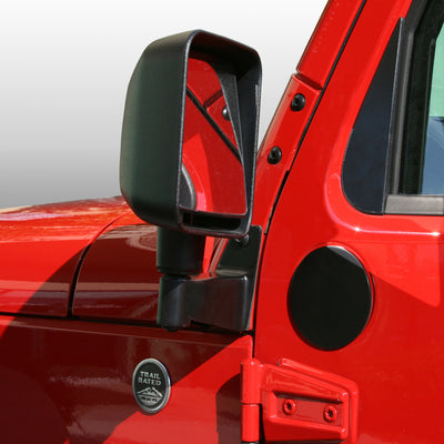 Rugged Ridge 07-18 Jeep Wrangler JK Black Mirror Filler Plates