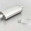 Remus Universal Sport Exhaust (Tail Pipes Req)s 30-150 Kw 190x120x380 Inner 51mm (Incl. Clamp)