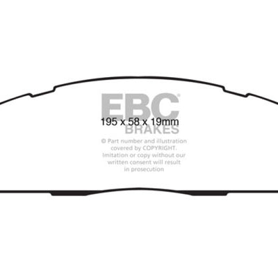 EBC 09-11 Dodge Ram 2500 Pick-up 5.7 2WD/4WD Ultimax2 Rear Brake Pads