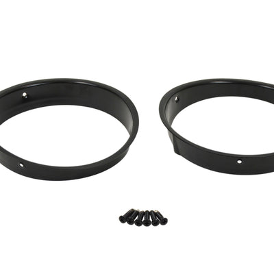 Kentrol 97-06 Jeep Wrangler TJ Headlight Bezels Pair - Powdercoat Black
