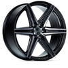 Vossen HF6-2 20x9.5 / 6x139.7 / ET15 / Deep Face / 106.1 - Tinted Gloss Black Wheel