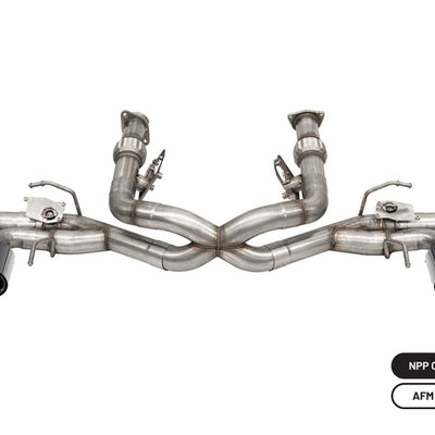 Corsa 2020-2025 Chevrolet Corvette C8 RWD 3in Valved Cat-Back Delete w/ NPP w/4.5in CF Black PVDTips