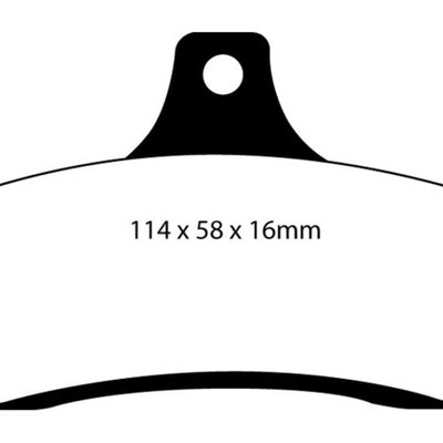 EBC 03-04 Pontiac GTO 5.7 (Solid Rear Rotors) Yellowstuff Rear Brake Pads