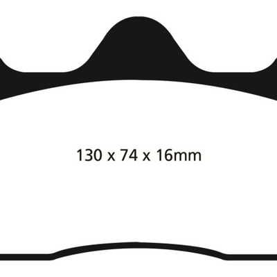 EBC 10+ Lotus Evora 3.5 Redstuff Rear Brake Pads