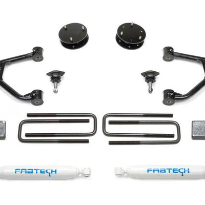 Fabtech 19-21 GM C/K1500 P/U 3in Budget Sys w/Perf Shks