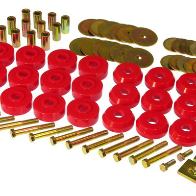 Prothane Chevy Conv Impala / Belair Body Mount Kit - Red