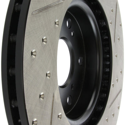 StopTech 04-08 Acura TL (Brembo Caliber) SportStop Slotted &amp; Drilled Right Front Rotor