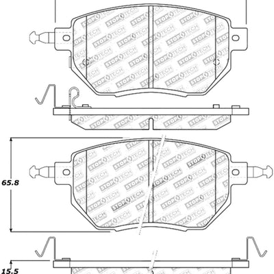 StopTech Performance 03-11/05 Infiniti / 05-06 Nissan Front Brake Pads