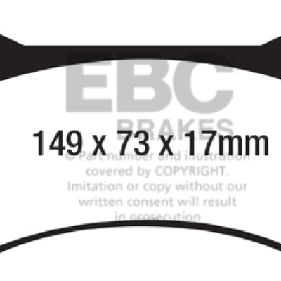 EBC Brakes Yellowstuff Performance Brake Pads