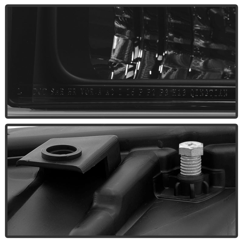 xTune Ford F250 F350 F450 Superduty Excursion 99-04 Headlights Black Smoked HD-JH-FF25099-HA-BSM