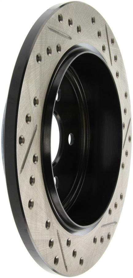 StopTech 03-09 Chrysler PT Cruiser Tur / 03-05 Dodge Neon SRT-4 Rear Right Slotted & Drilled Rotor