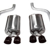 Corsa 2009-2013 Chevrolet Corvette C6 6.2L V8 Black Sport Axle-Back Exhaust