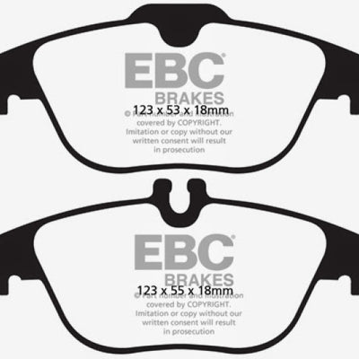 EBC 13-16 Mercedes-Benz GLK250 2.1 Twin TD Yellowstuff Rear Brake Pads