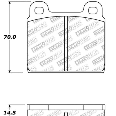 StopTech Performance 75-95 Alfa Romeo 2000 Spider/Graduate/Veloce Front Brake Pads