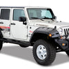 Bushwacker 07-18 Jeep Wrangler Unlimited Max Pocket Style Flares 2pc Extended Coverage - Black