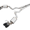 AWE Tuning 2018+ Ford Mustang GT (S550) Cat-back Exhaust - Touring Edition (Quad Diamond Black Tips)