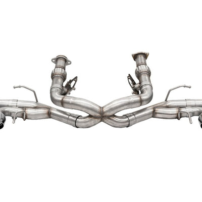 Corsa 2020-25 Corvette C8 3in Xtreme Cat-Back Exhaust 4.5in Pol Quad Tips - Deletes stock AFM Valve