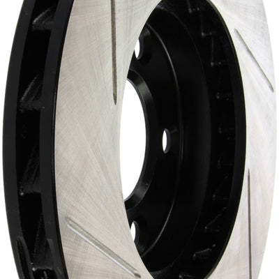 StopTech Power Slot 94-02 Mustang (Excl Cobra) / 03-04 Mustang Base/GT Front Left Slotted Rotor