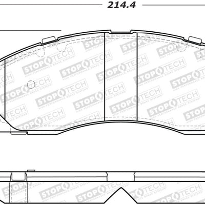 StopTech Sport Brake Pads w/Shims and Hardware - Rear