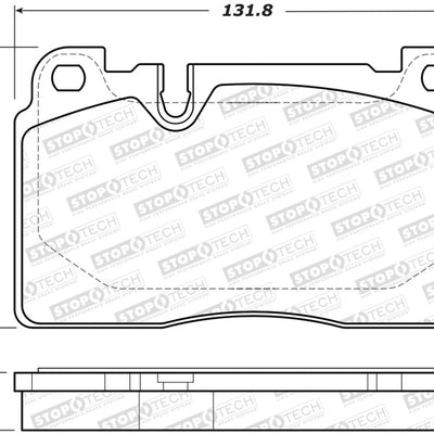 StopTech 07-15 Audi Q7 Street Performance Front Brake Pads