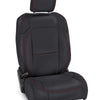 PRP 2018+ Jeep Wrangler JLU/4 Door/Gladiator/Rubicon Front Seat Cover (Pair) -Black w/ Red Stitching