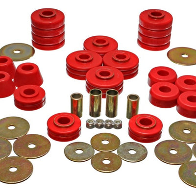 Energy Suspension 73-95 K5 Blazer Red Body(cab) Mount Set