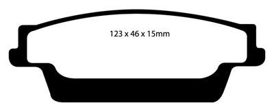 EBC 06-07 Cadillac CTS 2.8 (Sports Suspension) Yellowstuff Rear Brake Pads