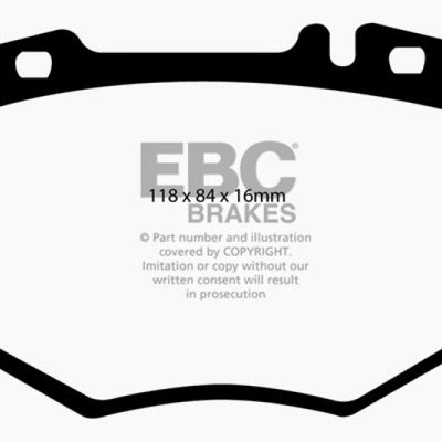 EBC 03-06 Mercedes-Benz CL600 5.5 Twin Turbo Redstuff Front Brake Pads