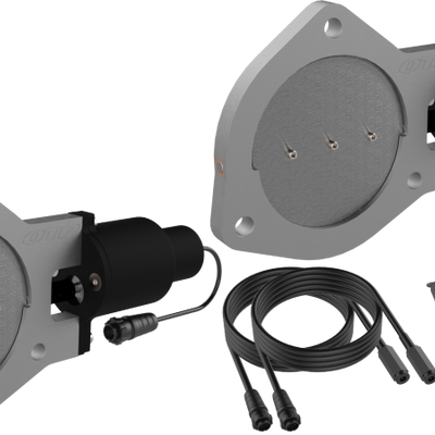 QTP 4in Bolt-On QTEC Dual Electric Cutout Valves - Pair