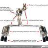 AWE Tuning Audi B8 / B8.5 S4 3.0T Touring Edition Exhaust - Chrome Silver Tips (90mm)
